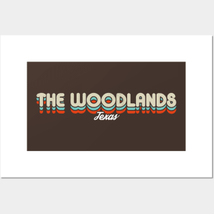 Retro The Woodlands Texas Posters and Art